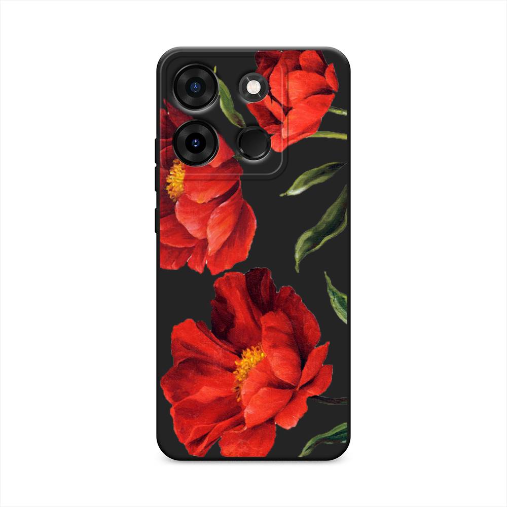 

Чехол Awog на Infinix Smart 7 HD "Красные маки", Красный, 3103852-1
