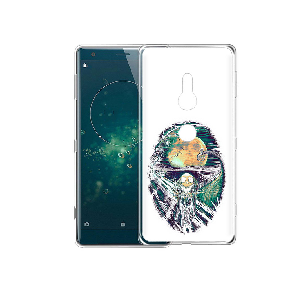 

Чехол MyPads Tocco для Sony Xperia XZ2 зубастое существо абстракция, Прозрачный, Tocco