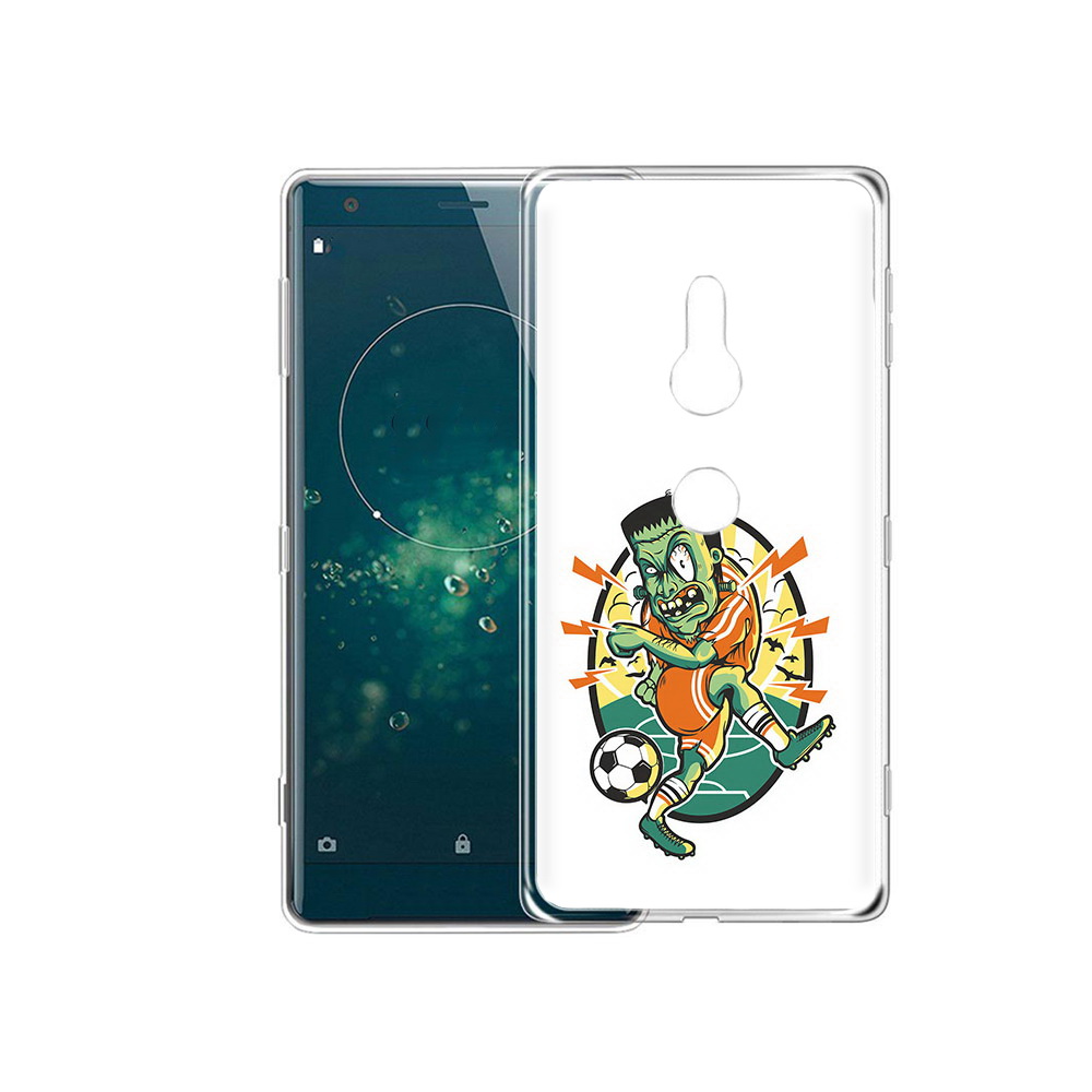 

Чехол MyPads Tocco для Sony Xperia XZ2 зомби футболист, Прозрачный, Tocco