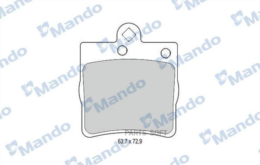 

Колодки тормозные MERCEDES W202,W203,W209,W210,R171 CHRYSLER задние 4шт. MANDO MANDO