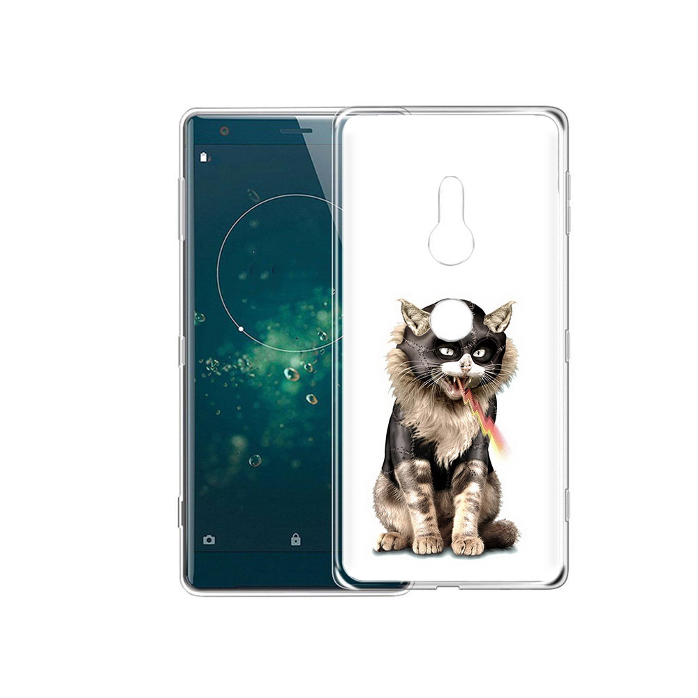 

Чехол MyPads Tocco для Sony Xperia XZ2 дьяволский кот, Прозрачный, Tocco