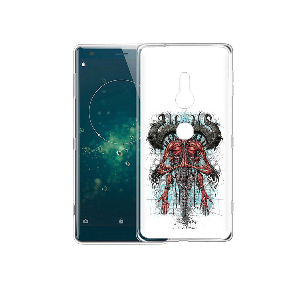 

Чехол MyPads Tocco для Sony Xperia XZ2 дьявол, Прозрачный, Tocco