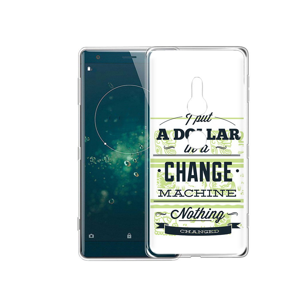 

Чехол MyPads Tocco для Sony Xperia XZ2 доллар надпись, Прозрачный, Tocco