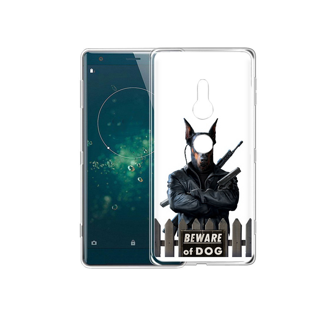 

Чехол MyPads Tocco для Sony Xperia XZ2 доберман, Прозрачный, Tocco