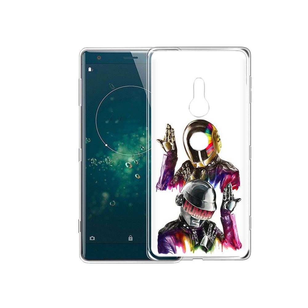 

Чехол MyPads Tocco для Sony Xperia XZ2 диско космонавты, Прозрачный, Tocco