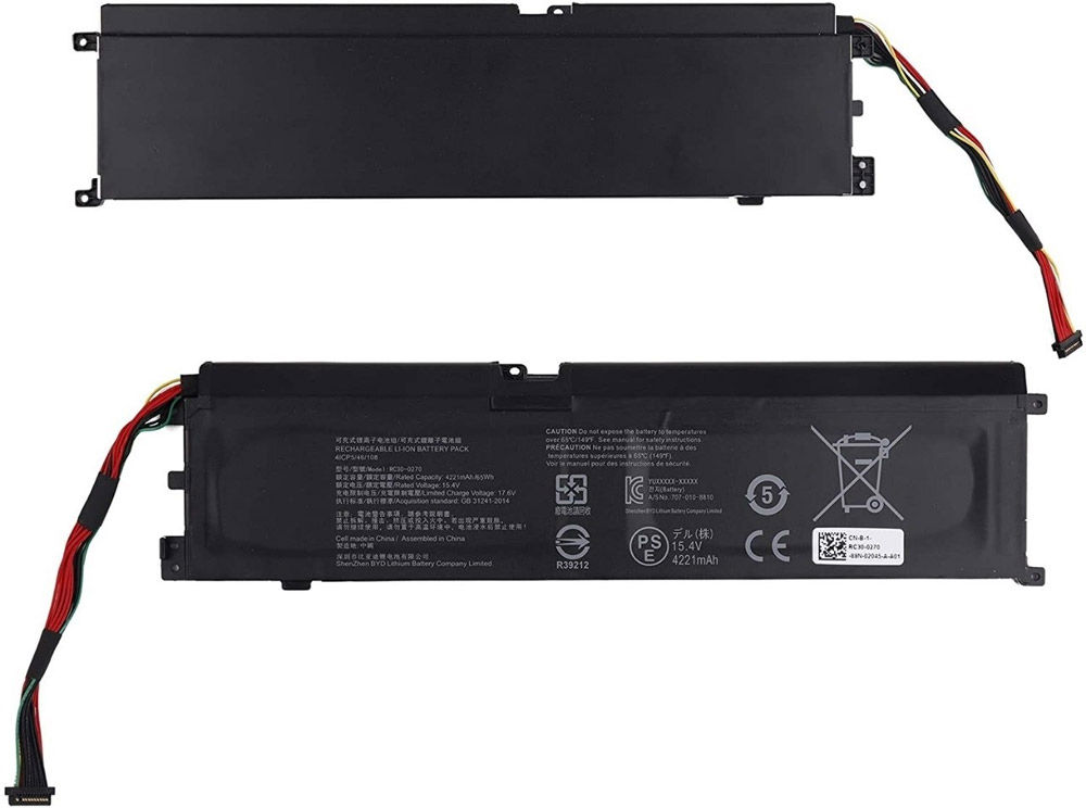 

Аккумулятор OEM для Razer Blade 15 Base 2018 (RC30-0270) 15.4V 65Wh, для Razer Blade 15 Base 2018 (RC30-0270)