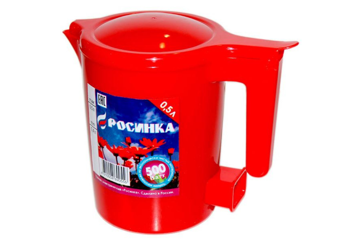 

Чайник электрический Росинка ЭЧ 0.5 л красный, ЭЧ