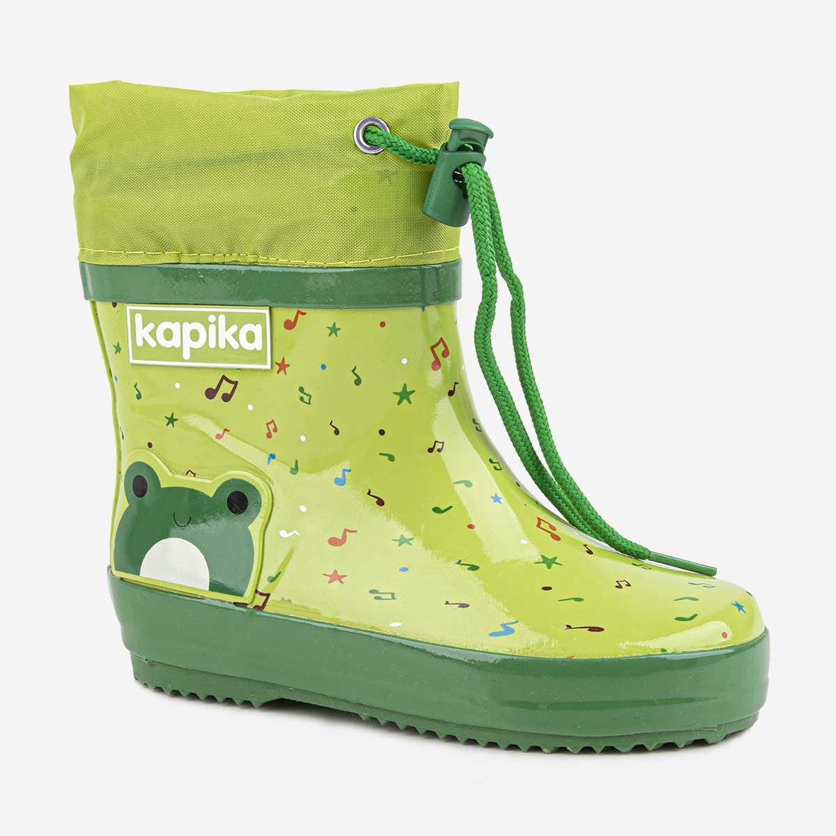 Резиновые сапоги Kapika 1429т, цвет зеленого, размер 25.