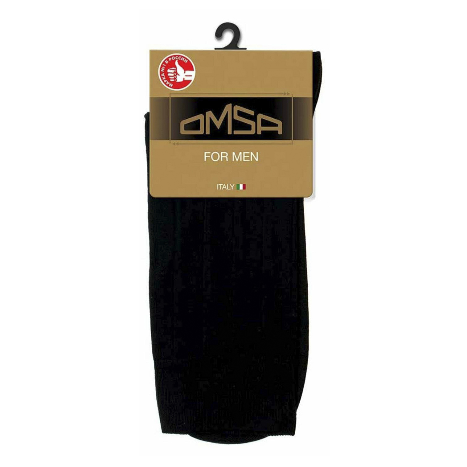 

Носки мужские Omsa черные 42-44, Черный
