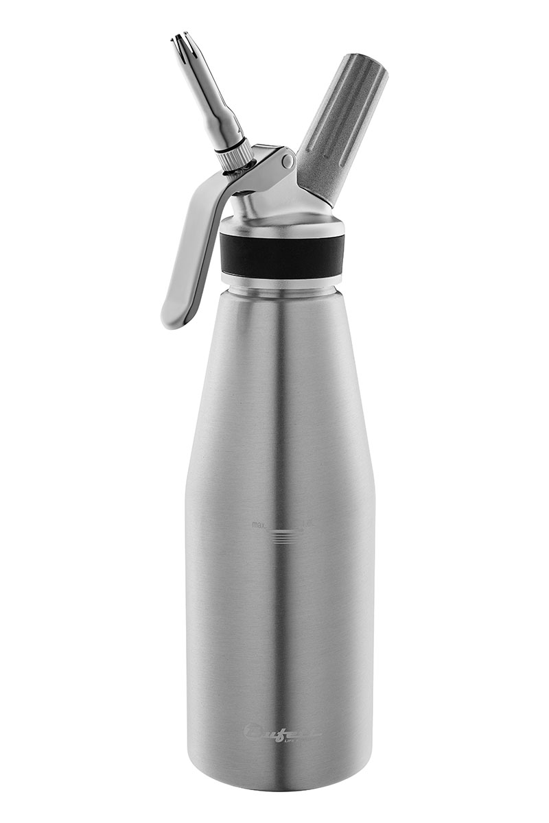 

Сифон для сливок Professionelle Produkte 1 л, серебряный, 3 насадки + 3 иглы, BUFETT, 6400