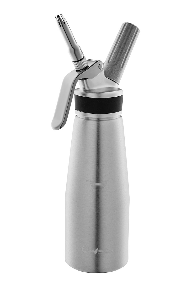 

Сифон для сливок Professionelle Produkte 0,5 л, серебряный, 3 насадки + 3 иглы, BUFETT, 64