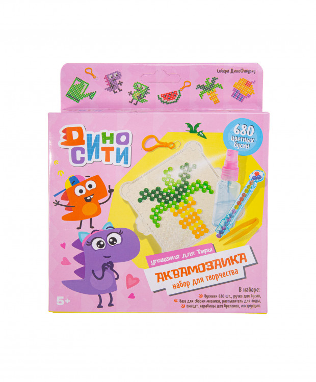 

Игровой набор Диносити Аквамозаика Угощения для Тиры, DINOAQUA01