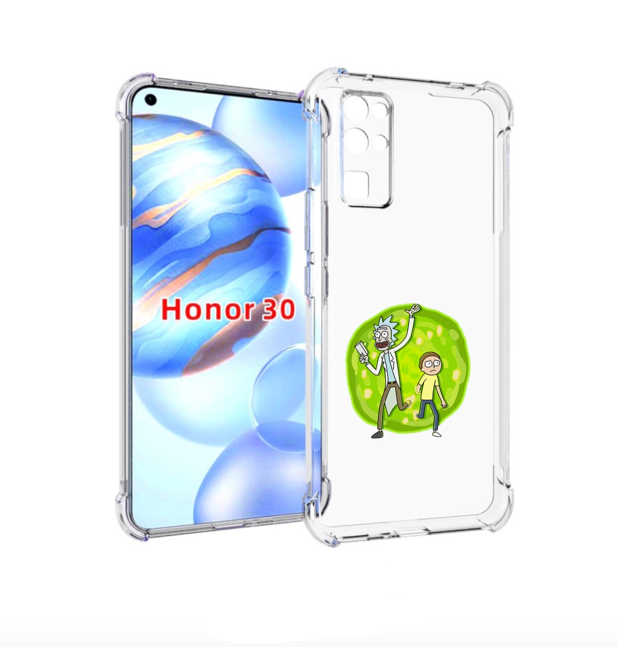 

Чехол бампер MyPads рик-и-морти-в-кружке для Honor 30 (BMH-AN10), Прозрачный, Tocco
