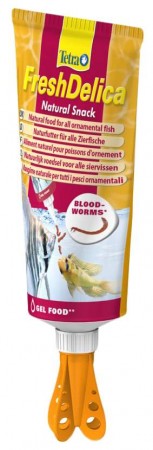 Корм для рыб Tetra FreshDelica Bloodworms, шарики, 80 г