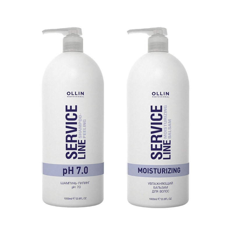 Набор Ollin Professional OLLIN SERVICE LINE для глубокой очистки и увлажнения волос крем уход для волос до после химической завивки concept pre
