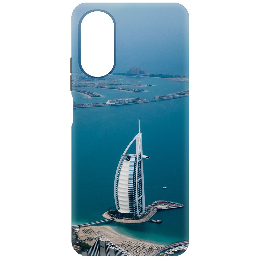 Чехол-накладка Krutoff Soft Case ОАЭ, Бурдж-эль-Араб для Oppo A17 черный
