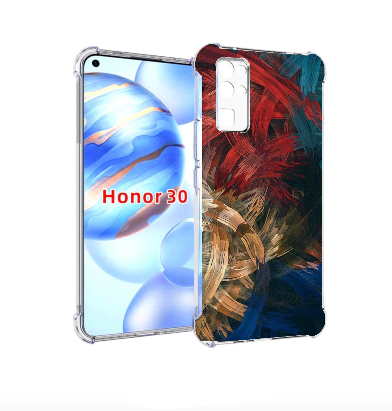 

Чехол бампер MyPads раскрашенная медь для Honor 30 (BMH-AN10) пр, Прозрачный, Tocco