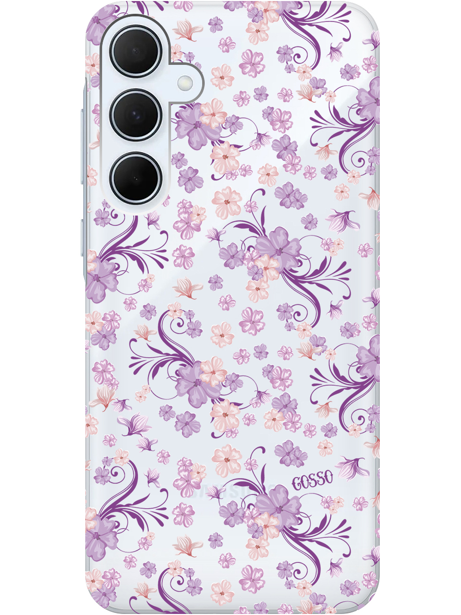 

Силиконовый чехол на Samsung Galaxy A55 с рисунком "Lilac Flowers" прозрачный, Прозрачный;фиолетовый, 20012126