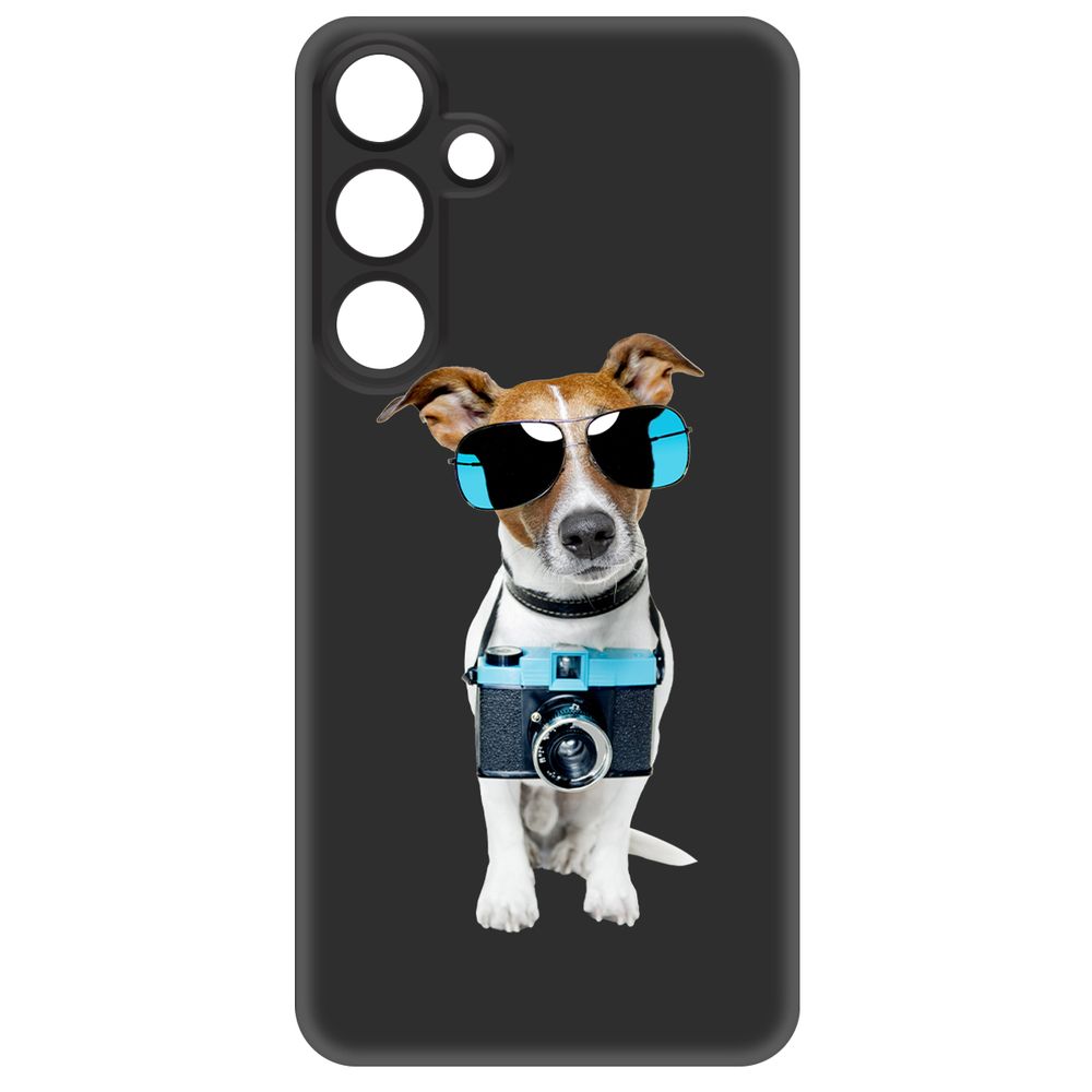 

Чехол-накладка Krutoff Soft Case Пес-турист для Samsung Galaxy S24+ черный