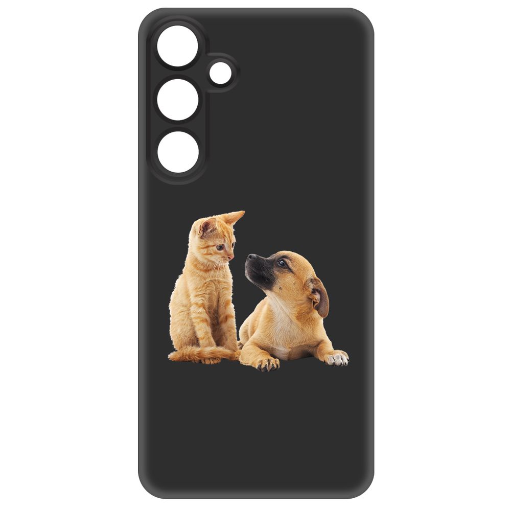 

Чехол-накладка Krutoff Soft Case Лучшие друзья для Samsung Galaxy S24+ черный