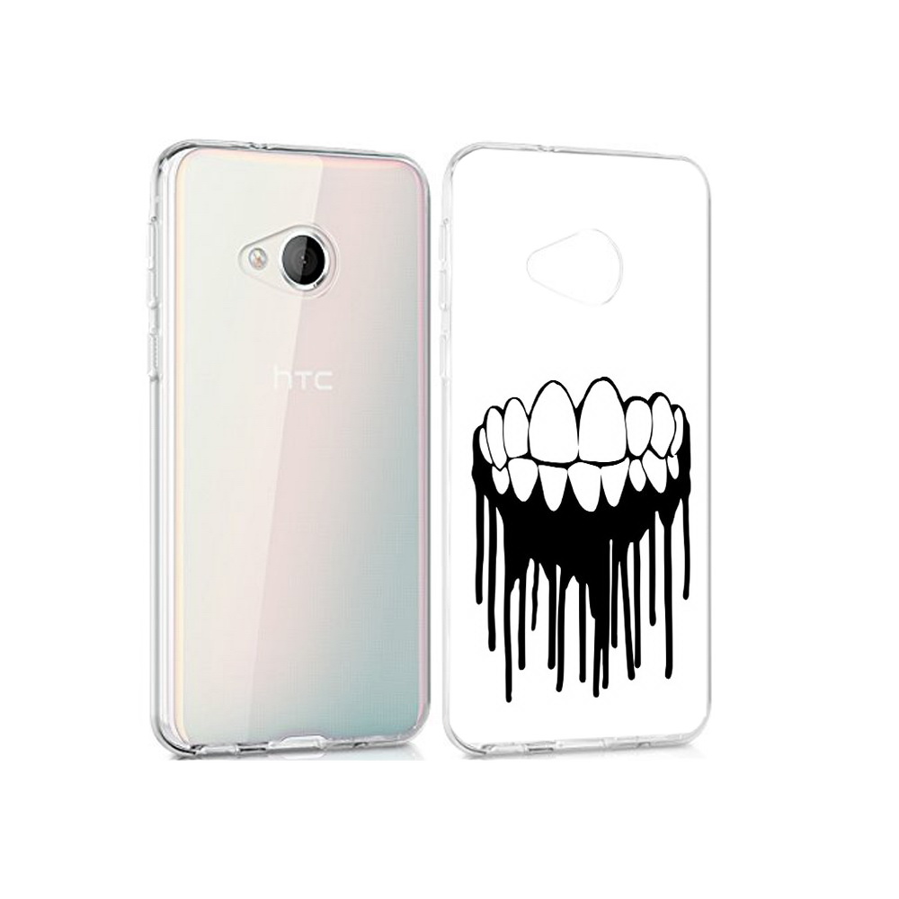 

Чехол MyPads Tocco для HTC U Play зубы, Прозрачный, Tocco