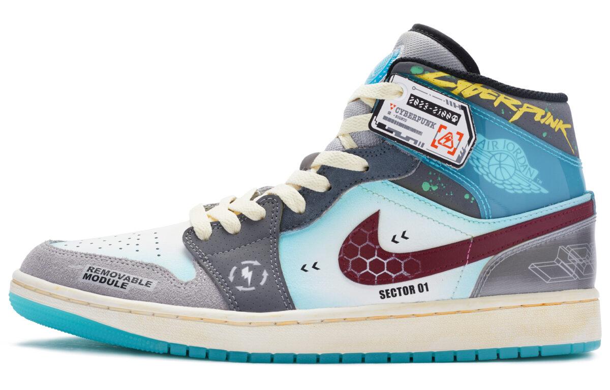 

Кеды унисекс Jordan Air Jordan 1 Mid SE серые 40.5 EU, Серый, Air Jordan 1 Mid SE