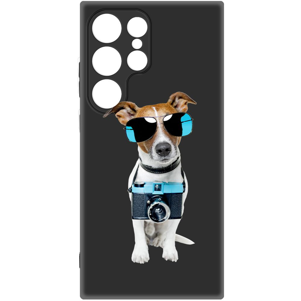 

Чехол-накладка Krutoff Soft Case Пес-турист для Samsung Galaxy S24 Ultra черный