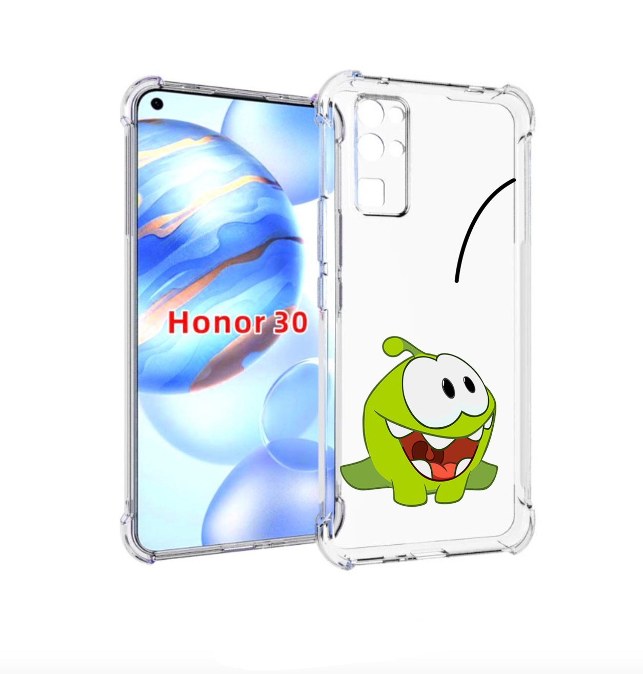 

Чехол бампер MyPads попрыгунчик для Honor 30 (BMH-AN10) противоу, Прозрачный, Tocco