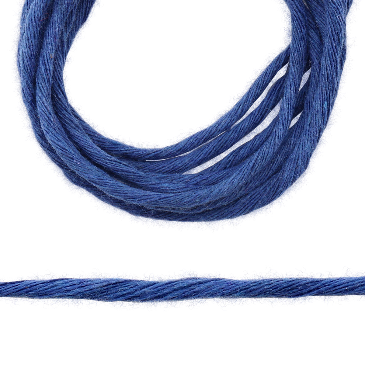 Шпагат хлопковый Astra&Craft 1500 текс (арт. 70098), 2-3ммx50м (синий)