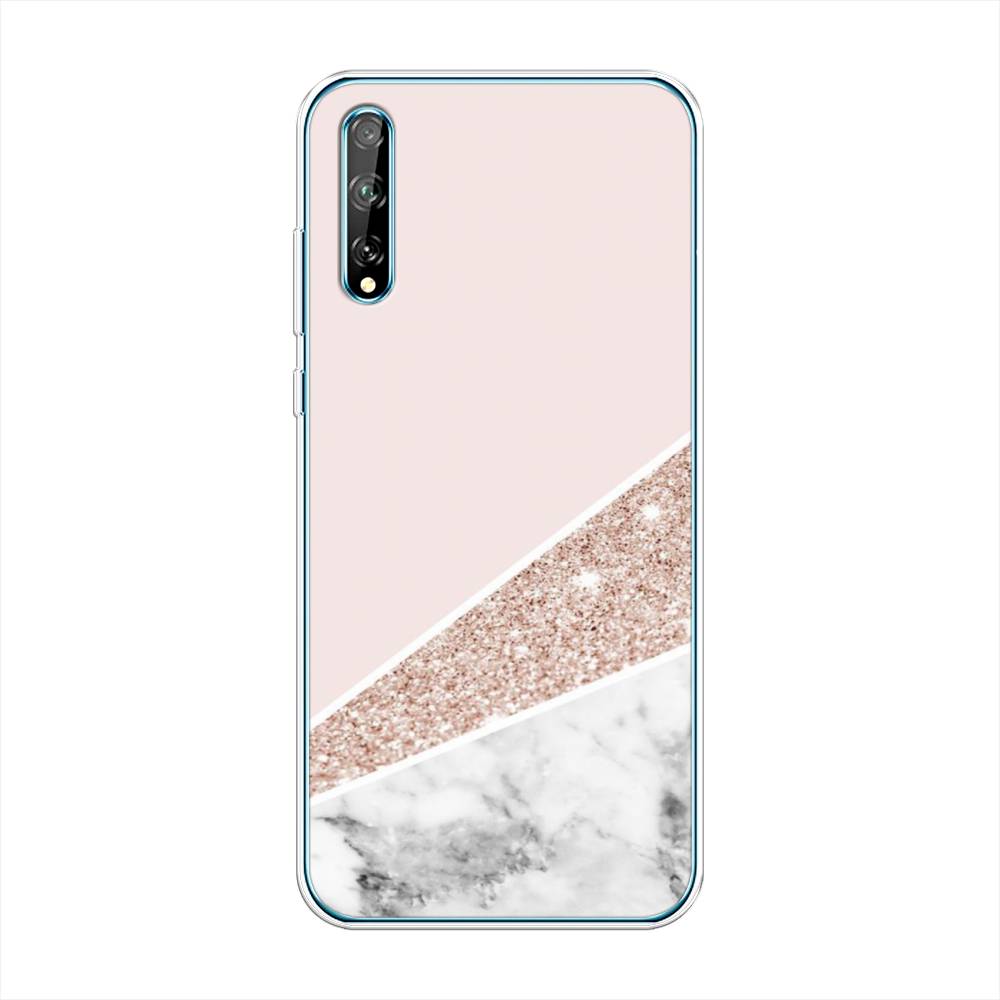 

Чехол на Huawei Y8p "Блестящий розовый мрамор", 6103550-3