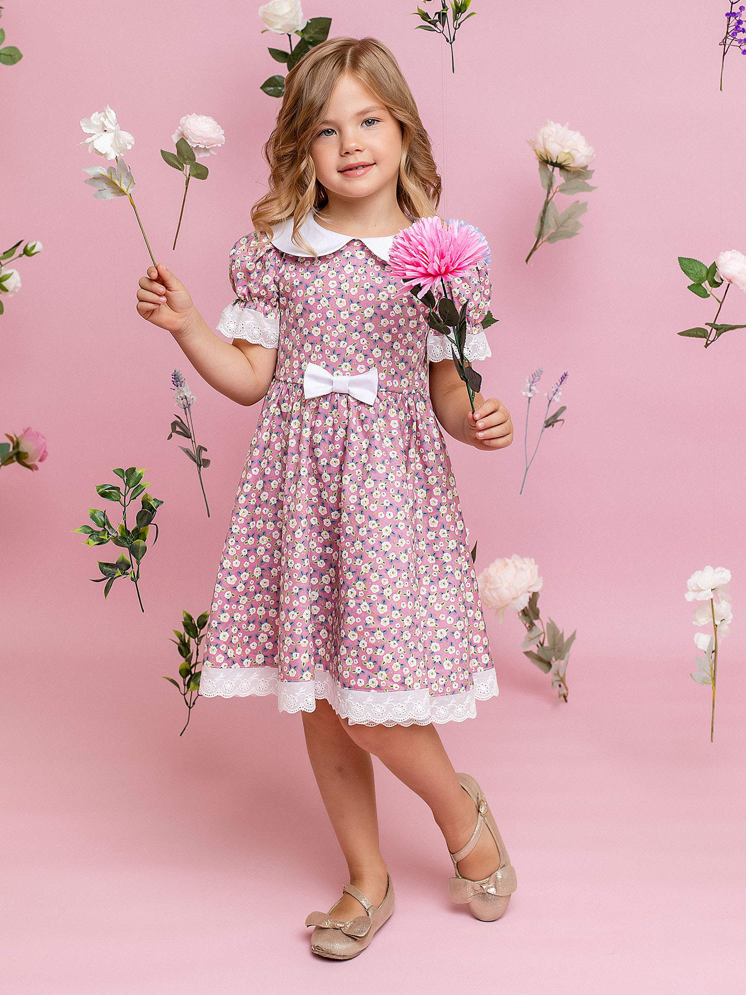 

Платье детское Batik 024 п23, розовато-лиловый, 98, Розовый, 024 п23