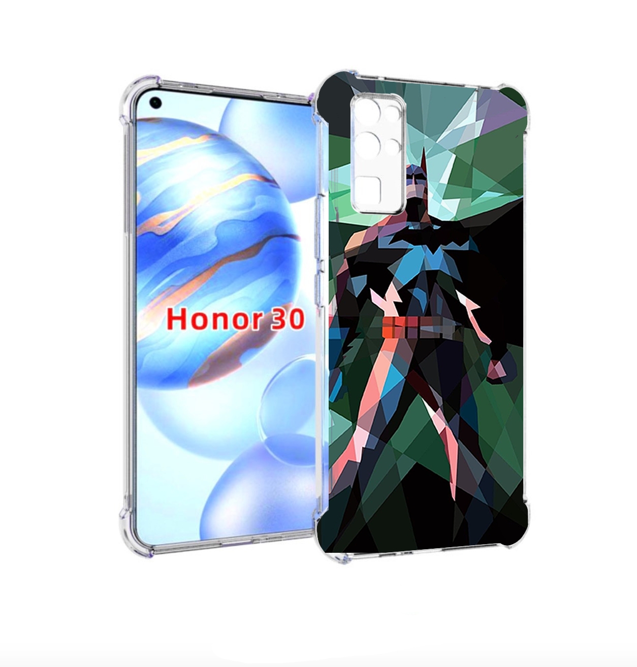 

Чехол бампер MyPads полигональный-бэтмен-арт для Honor 30 (BMH-A, Прозрачный, Tocco