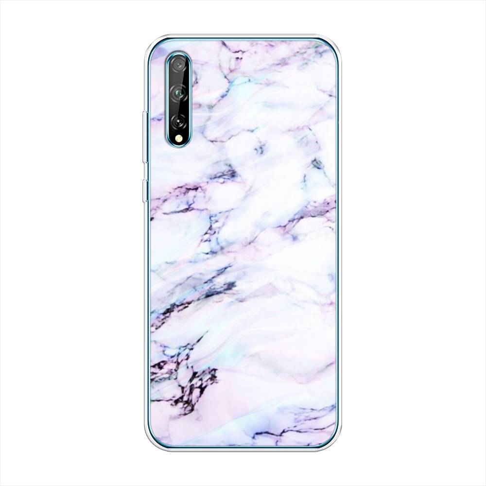 

Чехол на Huawei Y8p "Радужный мрамор", Серый;фиолетовый, 6103550-3