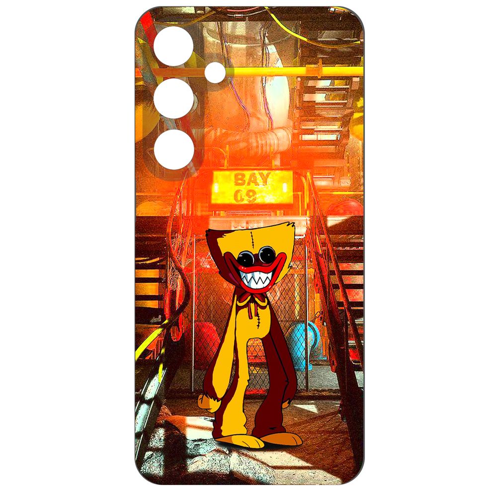 

Чехол-накладка Krutoff Soft Case Хаги Ваги Желтый для Samsung Galaxy S24 черный