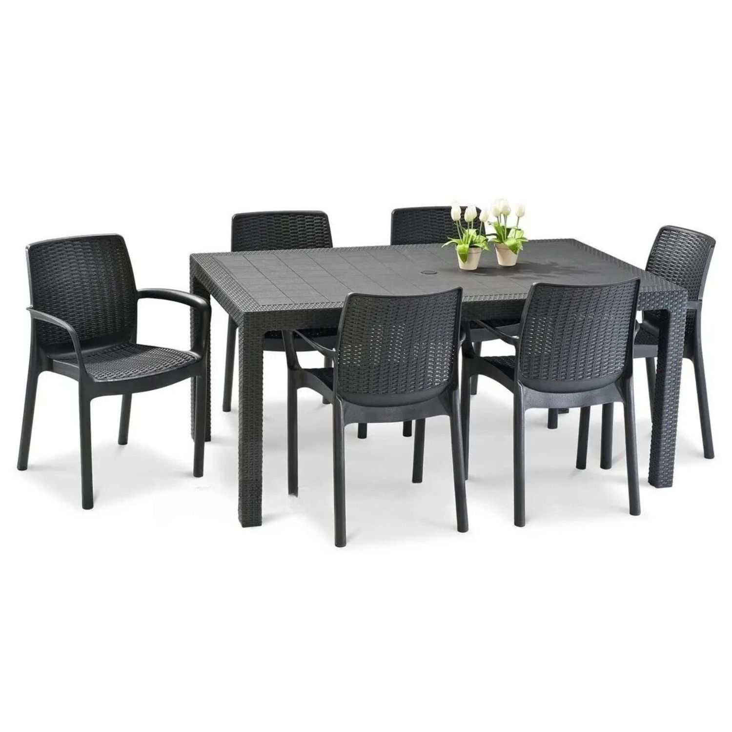 Комплект мебели Elfplast на 6 персон RT0271 стол обеденный + 6 стульев