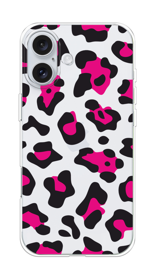 

Чехол на Apple iPhone 16 Plus "Pink cow spots", Черный;розовый, 16150-1