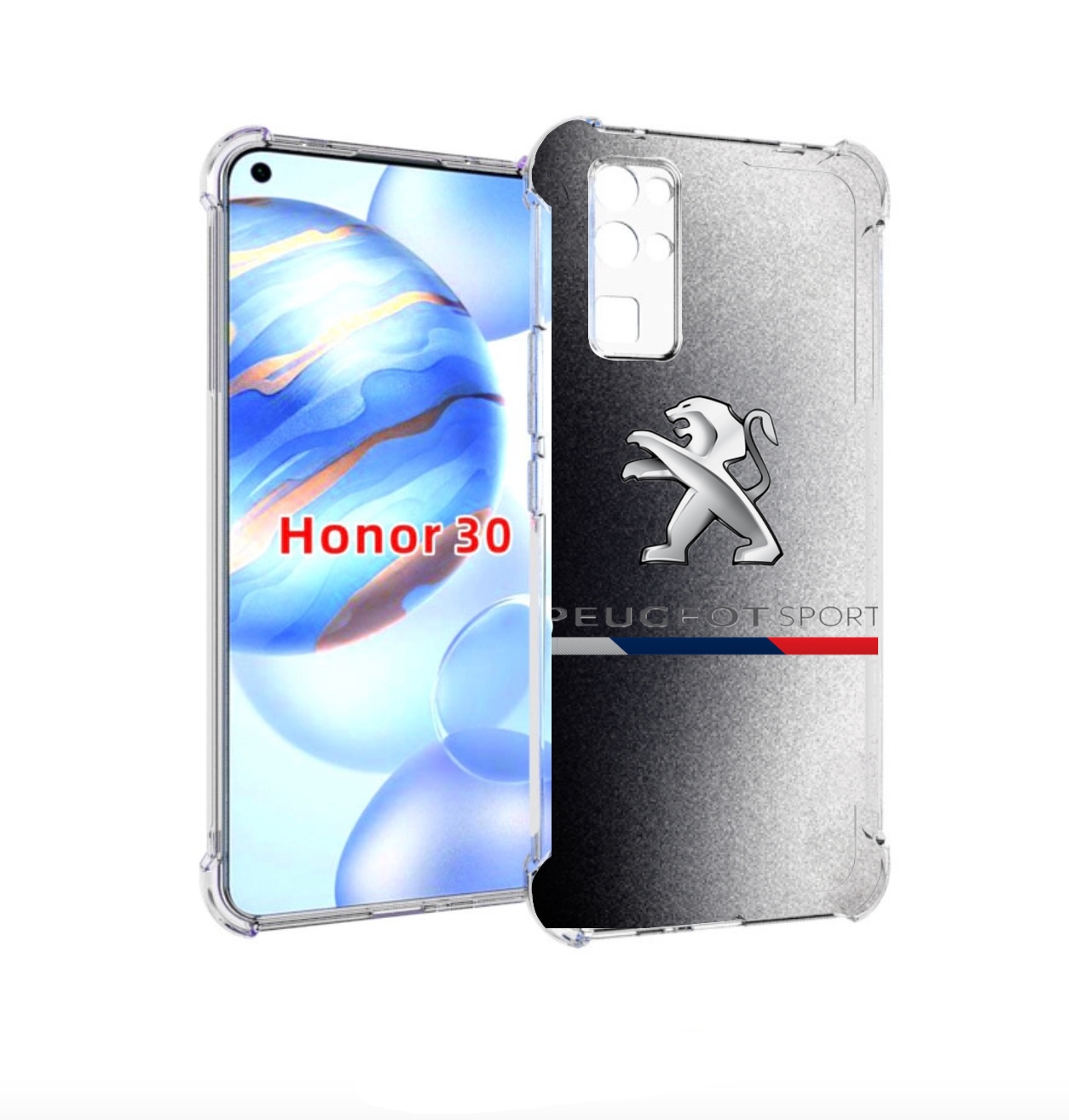 

Чехол бампер MyPads пежо-peugeot-1 для Honor 30 (BMH-AN10) проти, Прозрачный, Tocco
