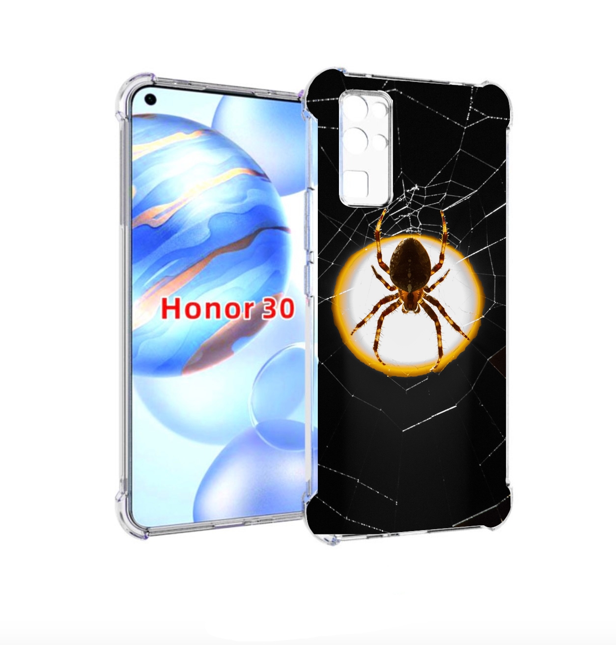

Чехол бампер MyPads паук-с-паутинкой для Honor 30 (BMH-AN10) про, Прозрачный, Tocco