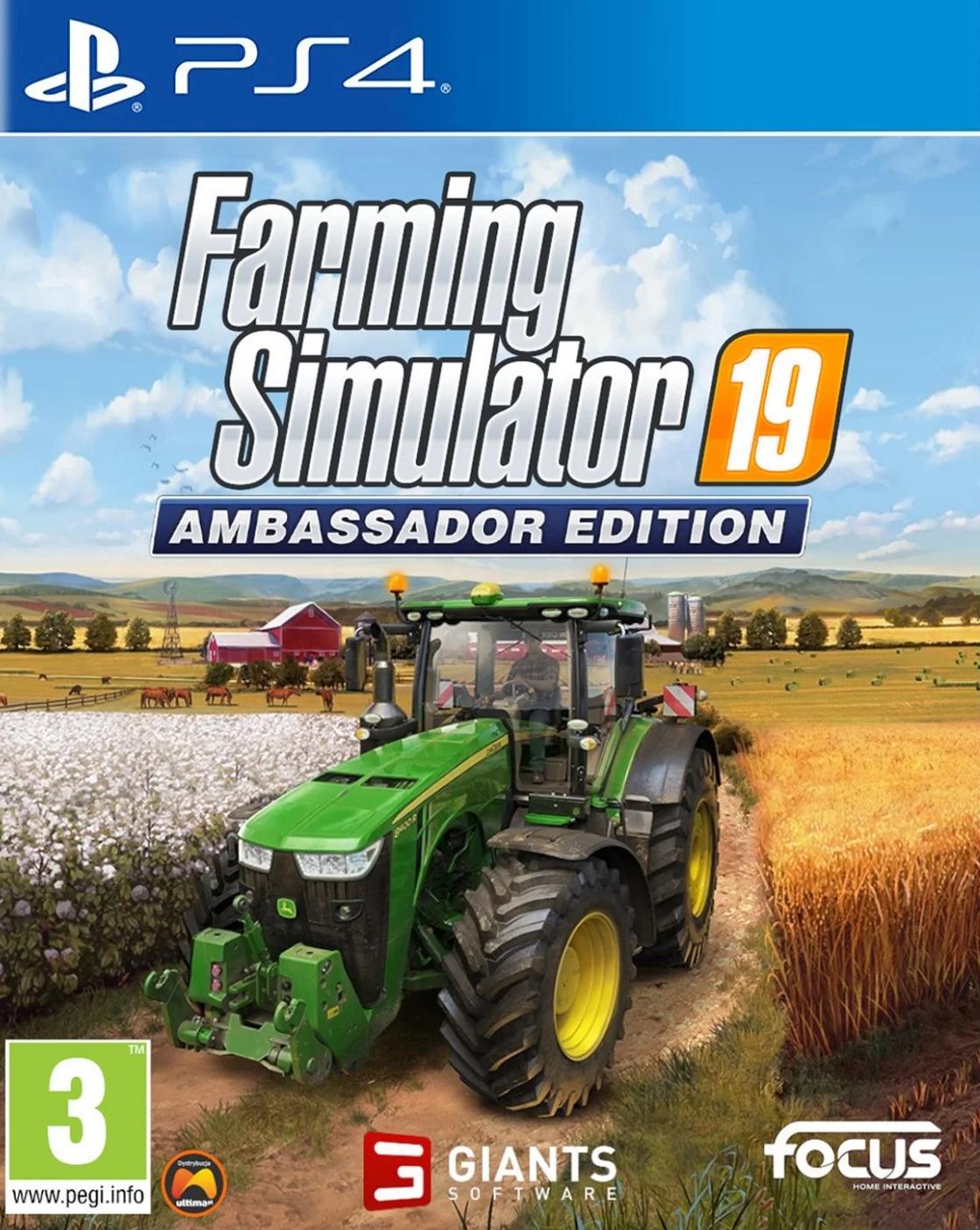 Игра Farming Simulator 19 Ambassador Edition Русская Версия (PS4)