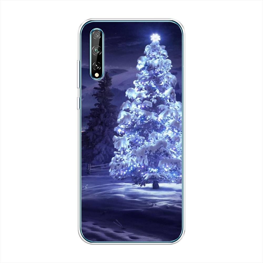 

Чехол на Huawei Y8p "Зима 4", Синий;черный;белый, 6103550-2
