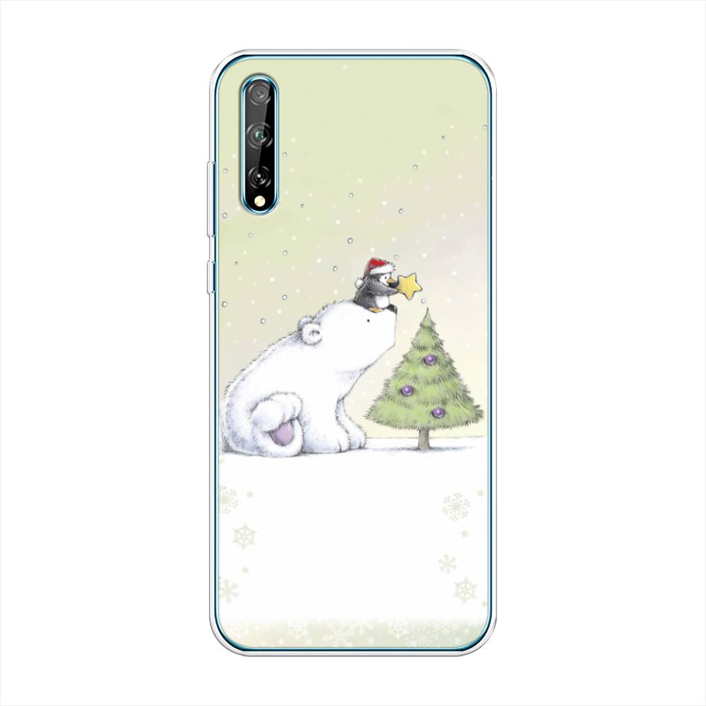 

Чехол на Huawei Y8p "Украшение елки", Белый;бежевый, 6103550-5
