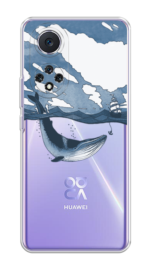

Чехол на Huawei Nova 9 "Большой кит", Синий, 6106150-1