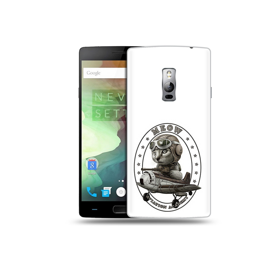 

Чехол MyPads Tocco для OnePlus 2 кот в самолете, Прозрачный, Tocco