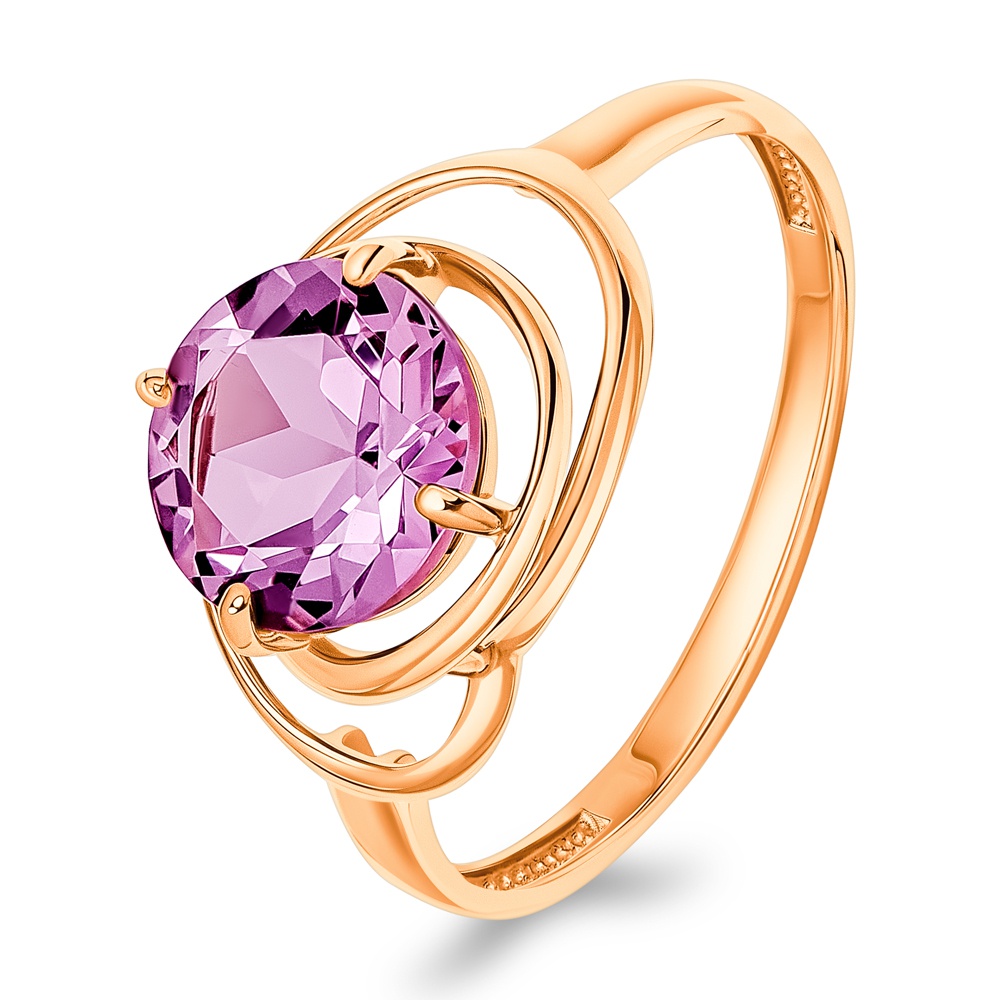 

Кольцо из золота р. , 585Gold 201015697, аметист, 201015697