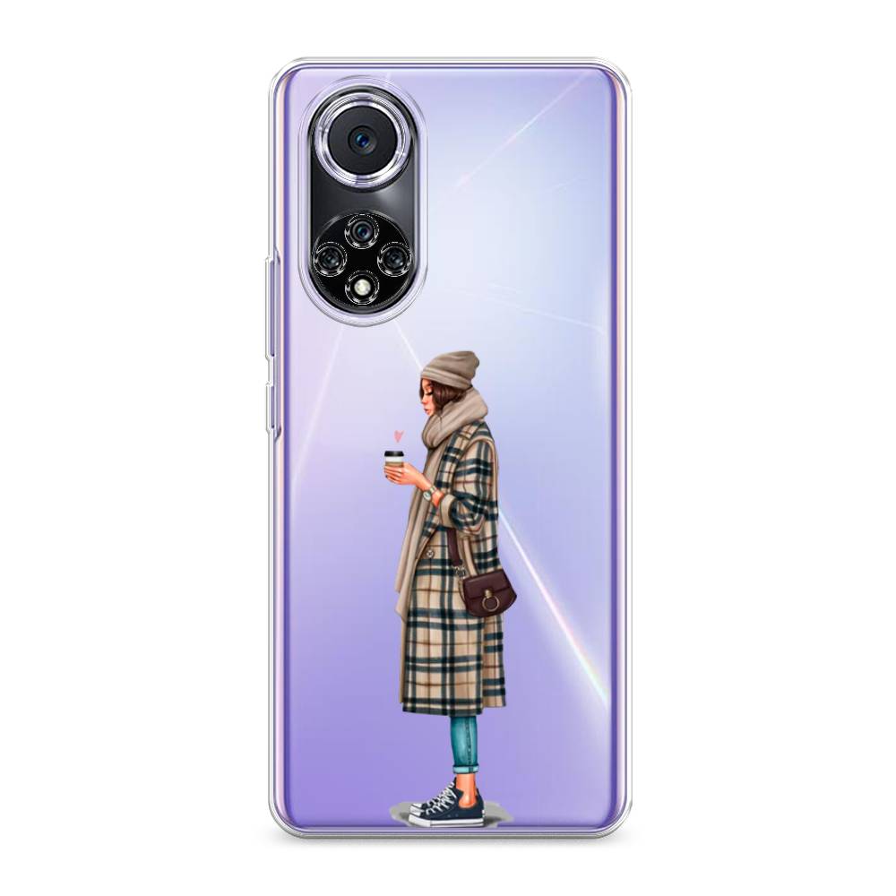 

Чехол на Huawei Nova 9 "Утренний кофе", Коричневый;бежевый, 6106150-6