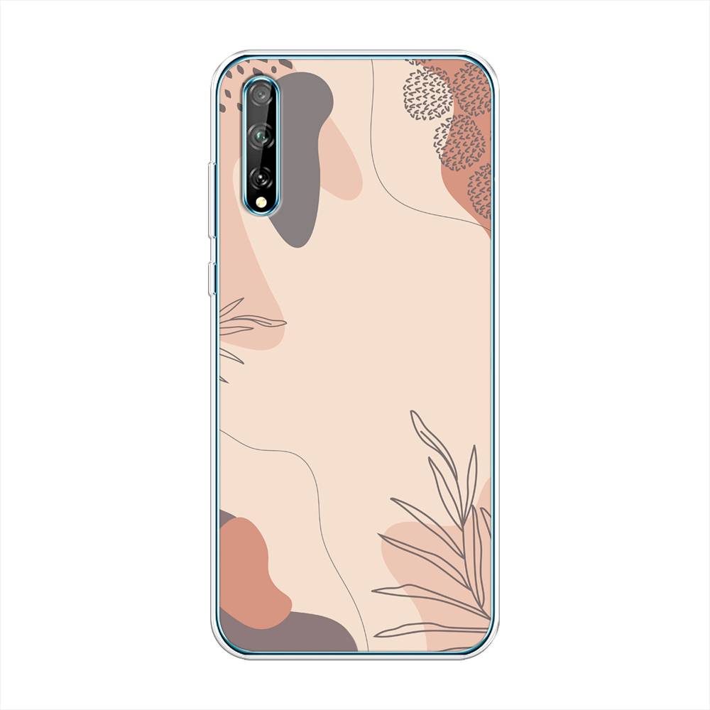 

Чехол на Huawei Y8p "Нюдовые тона", Коричневый;серый, 6103550-4