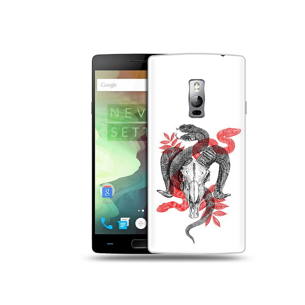 

Чехол MyPads Tocco для OnePlus 2 змея в черепе рисунок, Прозрачный, Tocco