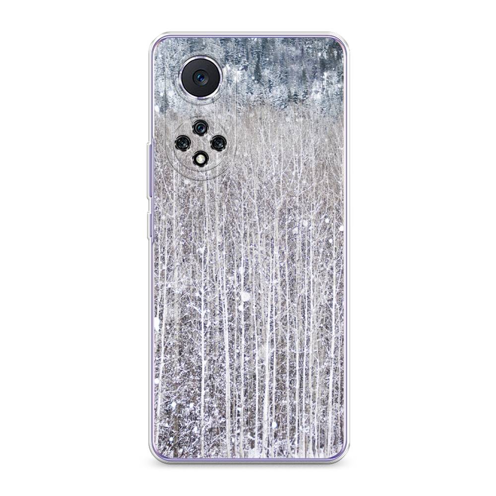 

Чехол для Huawei Nova 9 "Снежный лес", Бежевый;серый;белый, 6106150-5