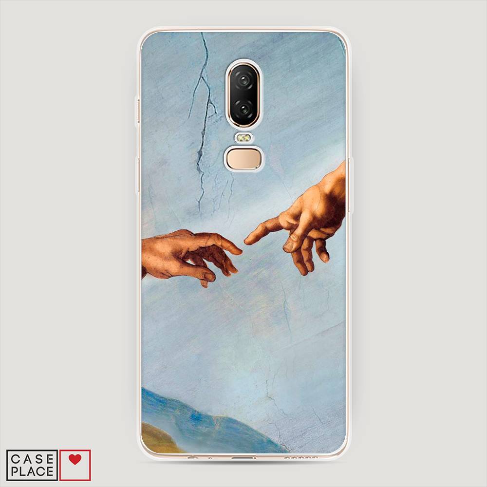 

Чехол Awog на OnePlus 6 / ВанПлас 6 "Сотворение Адама", Голубой;коричневый;серый, 150550-9