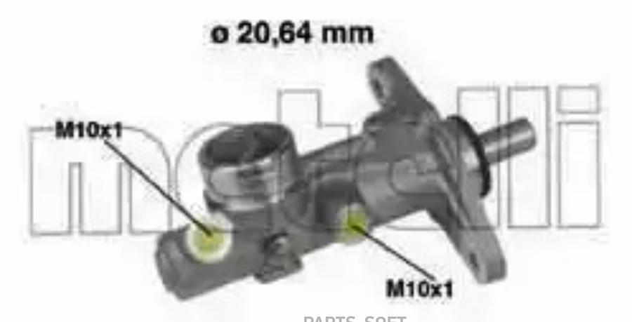 

Главный Тормозной Цилиндр (20 64 Mm) Metelli арт. 05-0210